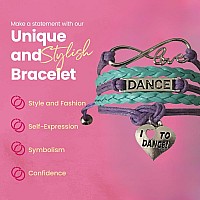 Sportybella Dance Charm Bracelet Dance Jewelry Cute Bracelets For Women Teens And Girls Engraved I Love Dance Charm Gi