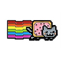 Nyan Cat Pin Rainbow Cat Meme Enamel Pin