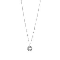 Lang Xuan Message Card Graduation Gift Compass Necklace Good Luck Bar Pendant Necklace For Women Jewelry