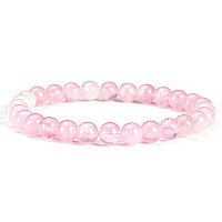 Cherry Tree Collection Small Medium Large Sizes Gemstone Beaded Bracelets For Women Men And Teens 6Mm Round Beads Ros