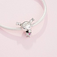 PANDORA Little Girl Sterling Silver Charm - Pink