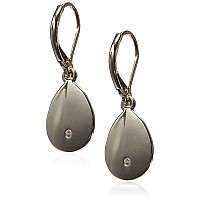 Nine West Womens Silver Teardrop Earrings