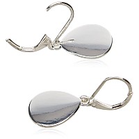 Nine West Womens Silver Teardrop Earrings