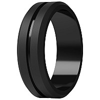 Thunderfit Silicone Wedding Ring For Men 1 Ring Black 9510 198Mm