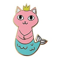 Mermaid Cat Real Sic Mermaid Cat Enamel Pin