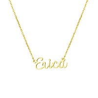 Awegift Personalized Name Necklace 18K Gold Plated New Mom Bridesmaid Gift Jewelry For Erica