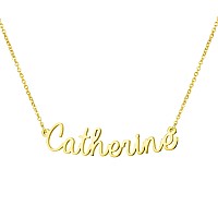 Awegift Personalized Name Necklace 18K Gold Plated New Mom Bridesmaid Gift Jewelry For Catherine