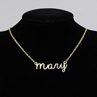 Awegift Personalized Name Necklace 18K Gold Plated New Mom Bridesmaid Gift Jewelry For Mary