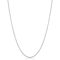 Kooljewelry 10K White Gold Rope Chain Pendant Necklace 07 Mm 24 Inch