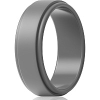 Thunderfit Silicone Wedding Ring For Men 1 Ring Grey 9510 198Mm