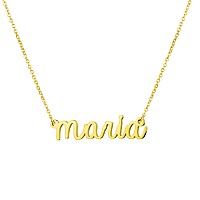 Awegift Personalized Name Necklace 18K Gold Plated New Mom Bridesmaid Gift Jewelry For Maria