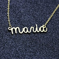 Awegift Personalized Name Necklace 18K Gold Plated New Mom Bridesmaid Gift Jewelry For Maria