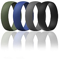 Thunderfit Silicone Wedding Rings For Men Women 63Mm Wide 165Mm Thick Dark Blue Dark Green Dark Grey Black 556 1