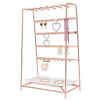 Morigem Jewelry Stand Holder Organizer With Tray Jewelry Hanger Display Storage For Necklace Bracelet Earring Ring5 Tier Meta