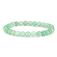 Cherry Tree Collection Small Medium Large Sizes Gemstone Beaded Bracelets For Women Men And Teens 6Mm Round Beads Gre