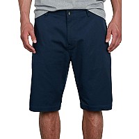 Volcom Mens Vmonty Stretch Chino Short Dark Navy 1 28