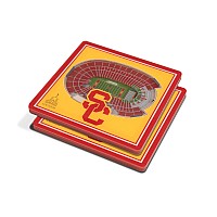 Youthefan Ncaa Usc Trojans 3D Stadiumview Coasters Los Angeles Memorial Coliseum