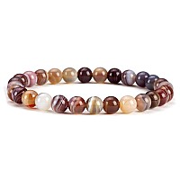 Cherry Tree Collection Small Medium Large Sizes Gemstone Beaded Bracelets For Women Men And Teens 6Mm Round Beads Bot