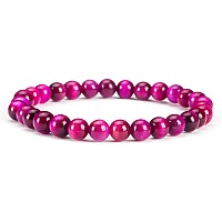 Cherry Tree Collection Small Medium Large Sizes Gemstone Beaded Bracelets For Women Men And Teens 6Mm Round Beads Pin