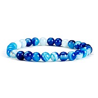 Cherry Tree Collection Small Medium Large Sizes Gemstone Beaded Bracelets For Women Men And Teens 6Mm Round Beads Lac