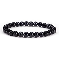 Cherry Tree Collection Small Medium Large Sizes Gemstone Beaded Bracelets For Women Men And Teens 6Mm Round Beads Bla