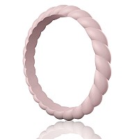 Egnaro Silicone Ring Women Thin And Stackable Rubber Rings Women Wedding Bands 25Mm Width 18Mm Thick