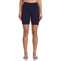 Colorfulkoala Womens High Waisted Biker Shorts With Pockets 6 Inseam Workout Yoga Tights Xl Navy