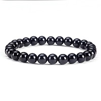 Cherry Tree Collection Small Medium Large Sizes Gemstone Beaded Bracelets For Women Men And Teens 6Mm Round Beads Bla