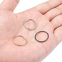 Scerring 3Pcs 16G Stainless Steel Hinged Clicker Segment Septum Nose Lip Ring Hoop Nipple Cartilage Tragus Sleeper Earrings Body