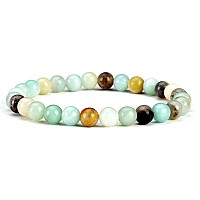 Cherry Tree Collection Small Medium Large Sizes Gemstone Beaded Bracelets For Women Men And Teens 6Mm Round Beads Ama