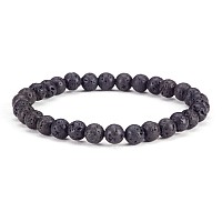 Cherry Tree Collection Small Medium Large Sizes Gemstone Beaded Bracelets For Women Men And Teens 6Mm Round Beads Lav