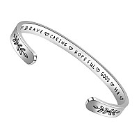 Btysun Bracelets For Women Inspirational Gifts For Her Motivational Cuff Bangle Friendship Friend Bracelets Mantra Quotes Engrav