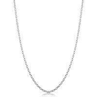 Kooljewelry Sterling Silver Round Cable Chain Necklace 21 Mm 24 Inch