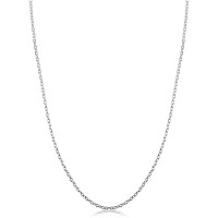 Kooljewelry Sterling Silver Round Cable Chain Necklace 16 Mm 18 Inch