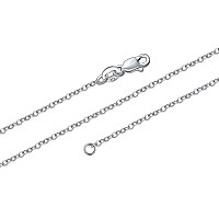 Boruo 925 Sterling Silver Cable Chain Necklace 15Mm Solid Italian Nickelfree Lobster Claw Clasp 20 Inch