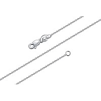 Boruo 925 Sterling Silver Cable Chain Necklace 1Mm Solid Italian Nickelfree Lobster Claw Clasp 22 Inch