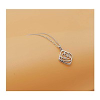 Hundred River Rose Necklace Rose Pendant Chain Necklace With Message Card Gift Card Roses