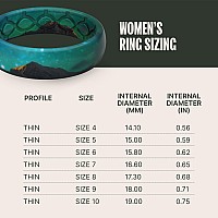 Groove Life Aspire Aurora Silicone Ring Breathable Rubber Wedding Rings For Women Lifetime Coverage Unique Design Comfort Fit