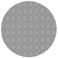 Garland Rug Sparta Area Rug 5 Ft Round Silver