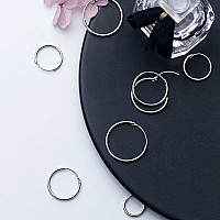 Sterling Silver Hoop Earrings For Women Men Girls Hypoallergenic Cartilage Earring Endless Small Hoop Earrings Set 3 Pairs Tra