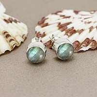 Labradorite Earrings For Women Sterling Silver Labradorite Earrings Sterling Silver Silver Labradorite Earring Handmade Stud