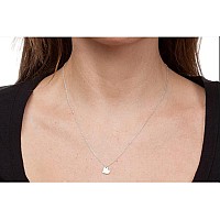 Lang Xuan Friendship Lotus Necklace Good Luck Butterfly Pendant Chain Necklace With Message Card Gift Card For Women Girl