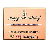 Kgbncie Happy Birthday Bracelet Gift For Teen Girlscrystal Beads Bracelet Gifts For 21 Year Old Girl Birthday Jewelry