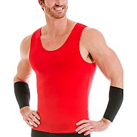 Insta Slim Mens Slimming Compression Muscle Tank Top Body Shaper Abdomen Control Undershirt Red5Xl