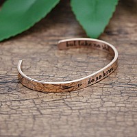 Joycuff 18K Rose Gold Plated Bff Cuff Bracelet Best Friend Inspirational Jewelry Friendship Motivational Funny Gift For Her