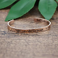 Joycuff 18K Rose Gold Plated Bff Cuff Bracelet Best Friend Inspirational Jewelry Friendship Motivational Funny Gift For Her