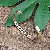 Joycuff Thank You Gift For Social Worker Volunteer Teachers Nurse Personalized Cuff Bracelet You Made The World A Better Place