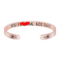 Joycuff Brithday Gifts For Women Bracelets For Teen Girls Rose Gold Jewelry Women Inspirational Bracelet Friend Encouragement Gi