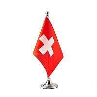 Switzerland Flag Swiss Table Desk Small Mini Flags Decorations