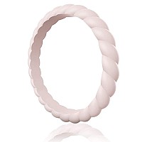 Egnaro Silicone Ring Women Thin And Stackable Rubber Rings Women Wedding Bands 25Mm Width 18Mm Thick